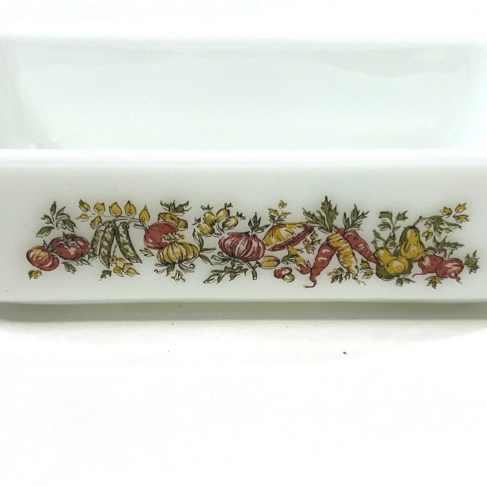 Anchor Hocking‎ Fire King Harvest Vegetable 1 Qt Loaf Pan 441 NOS USA